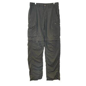 Columbia Pants Mens 30x34 Convertible Cargo Silver Ridge Hiking Omni Shade Gray